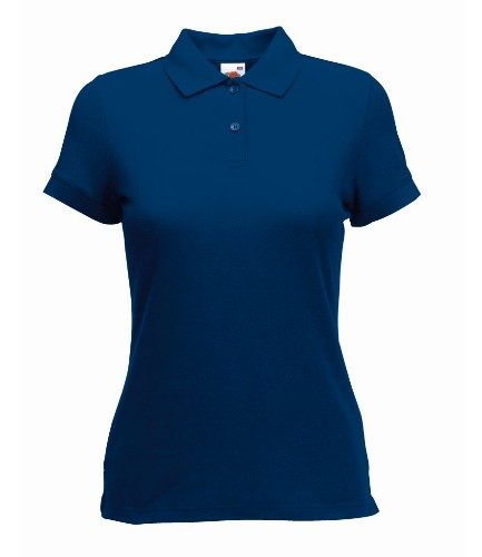Fruit of the Loom Ladies Embroidered Front Polo Shirt