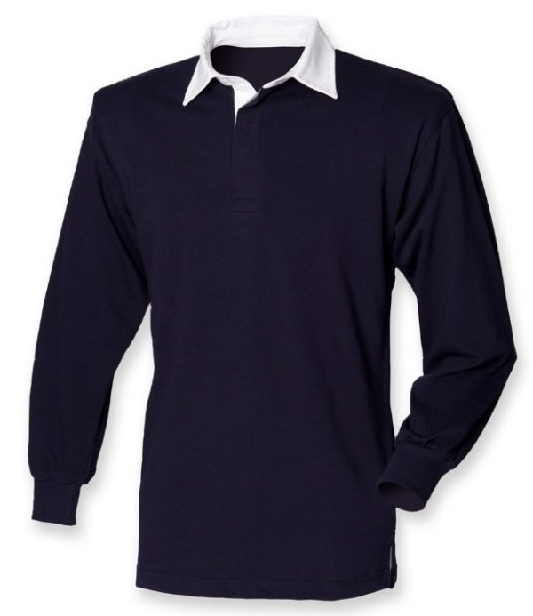 Front Row Long sleeve unisex rugby shirt with Chilworth Club log