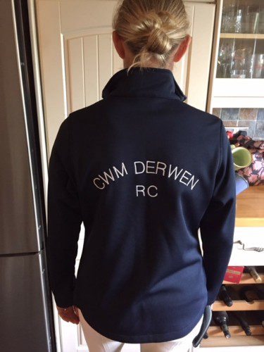 Cwm Derwen Riding Club Ladies fittes softshell jacket 040F