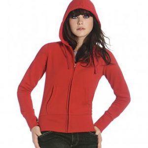 Vyne Ladies Zipped hooded jacket with embroidered logo