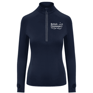 British dressage ladies base layer in navy