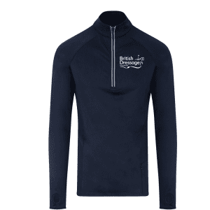 British dressage navy unisex senior inter regional base layer